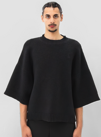 The Black Knitted Merino-Wool & Cashmere