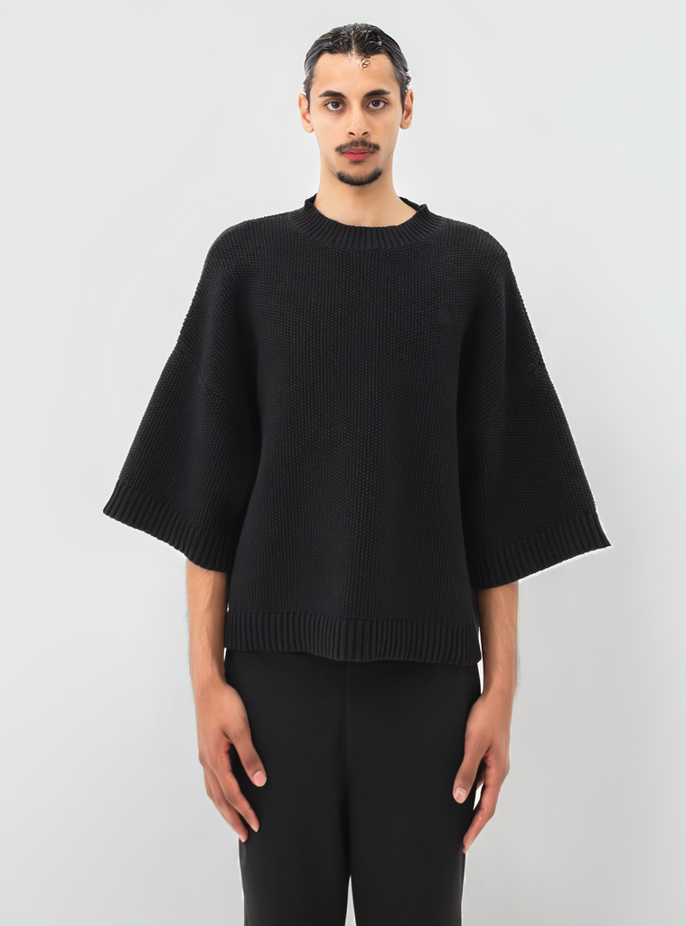 The Black Knitted Merino-Wool & Cashmere