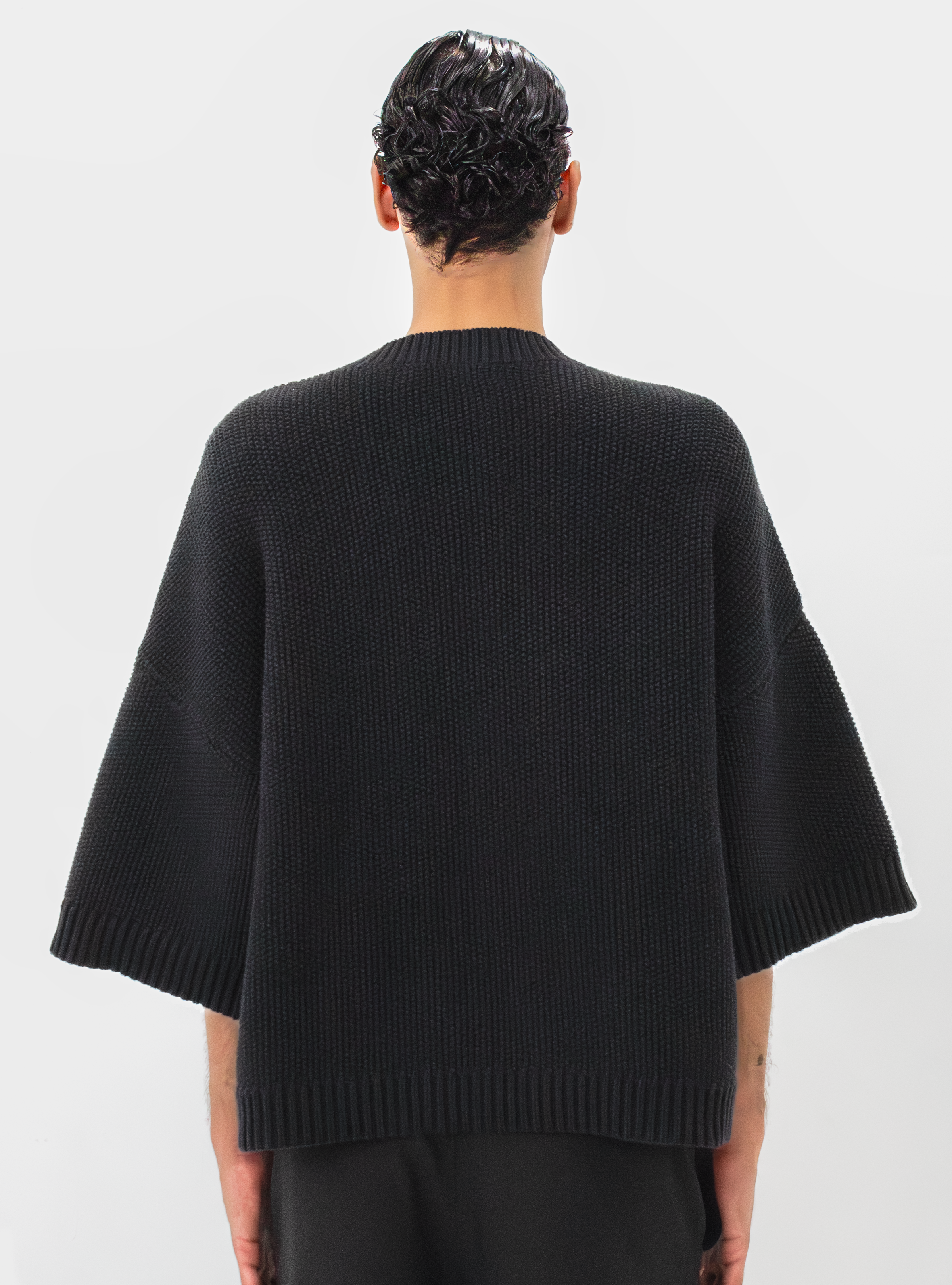 The Black Knitted Merino-Wool & Cashmere