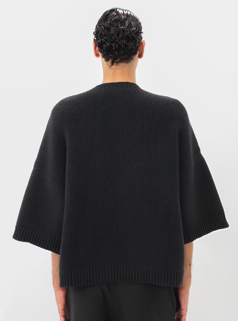 The Black Knitted Merino-Wool & Cashmere