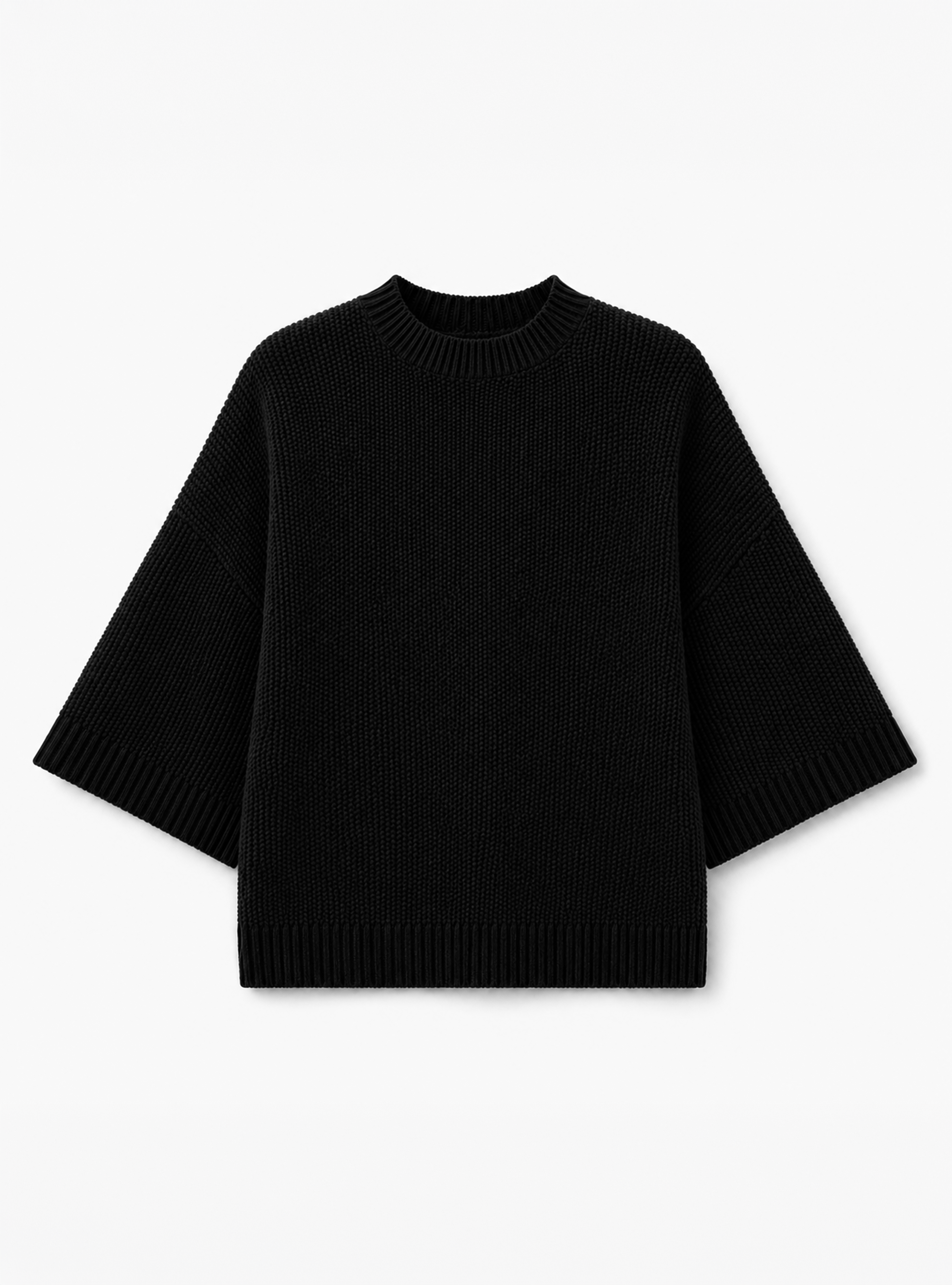 The Black Knitted Merino-Wool & Cashmere (UNISEX)