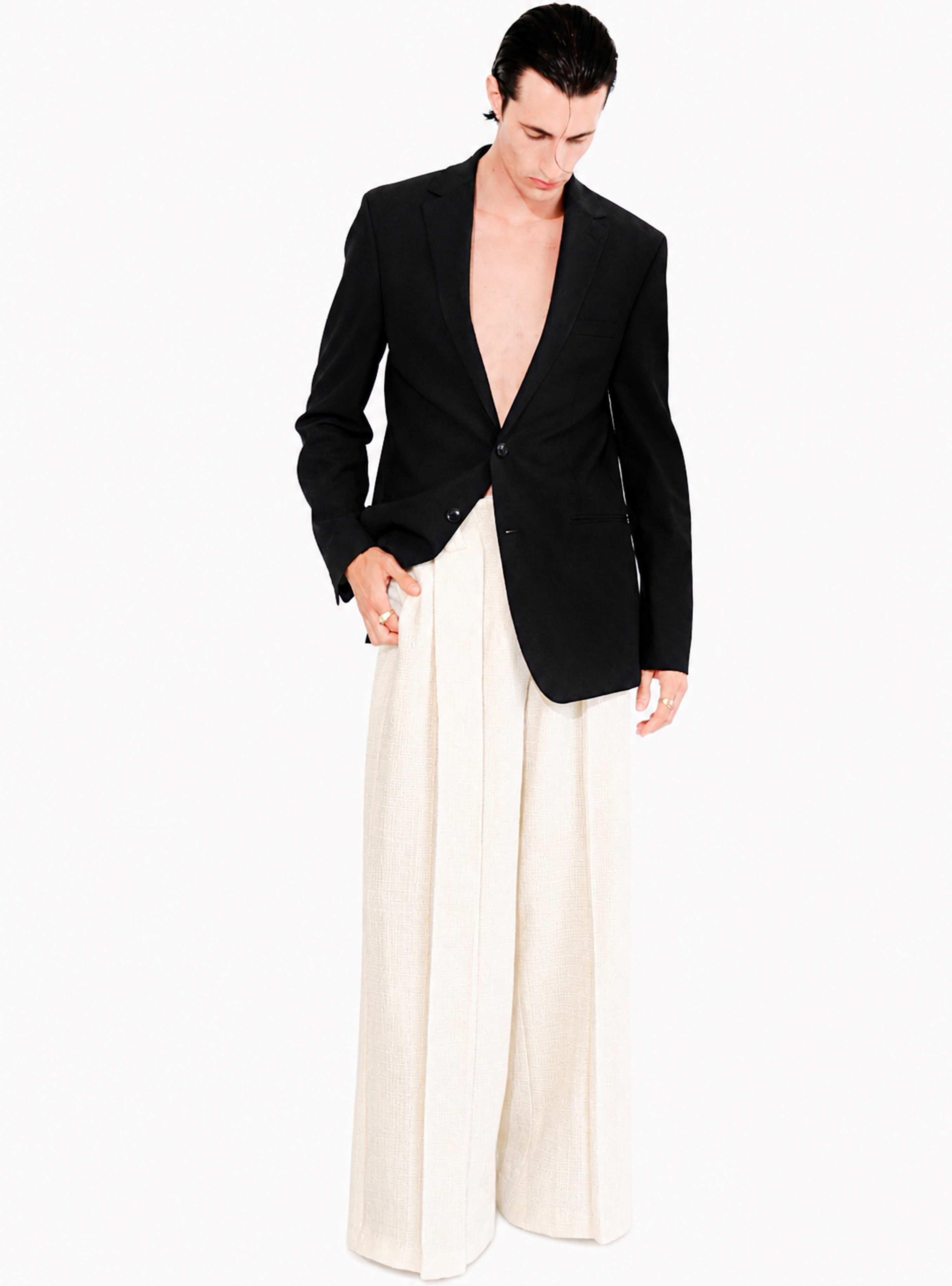 The Silk Wool Tweed Trouser (UNISEX)
