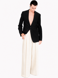 The Silk Wool Tweed Trouser (UNISEX)