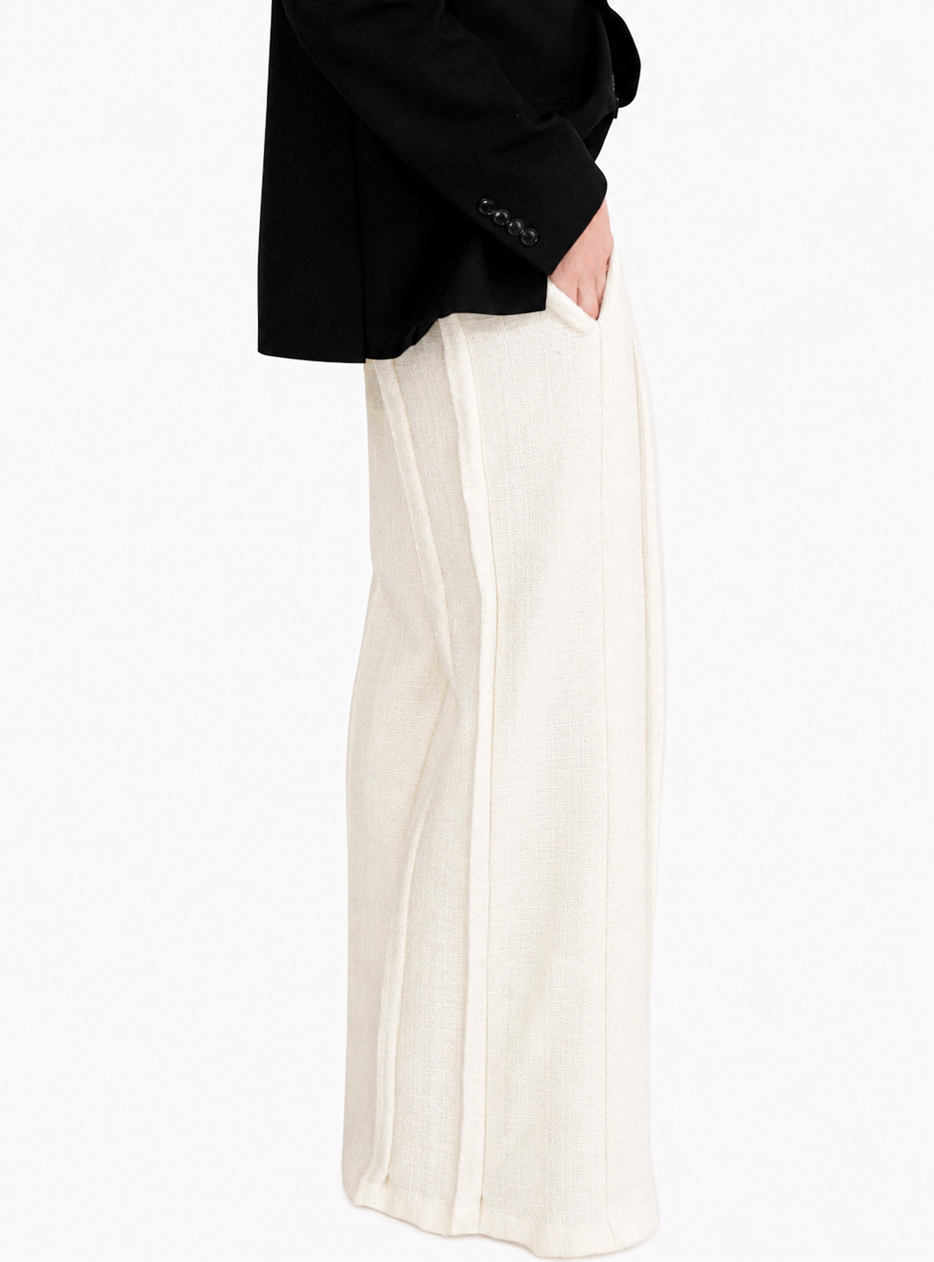 The Silk Wool Tweed Trouser (UNISEX)