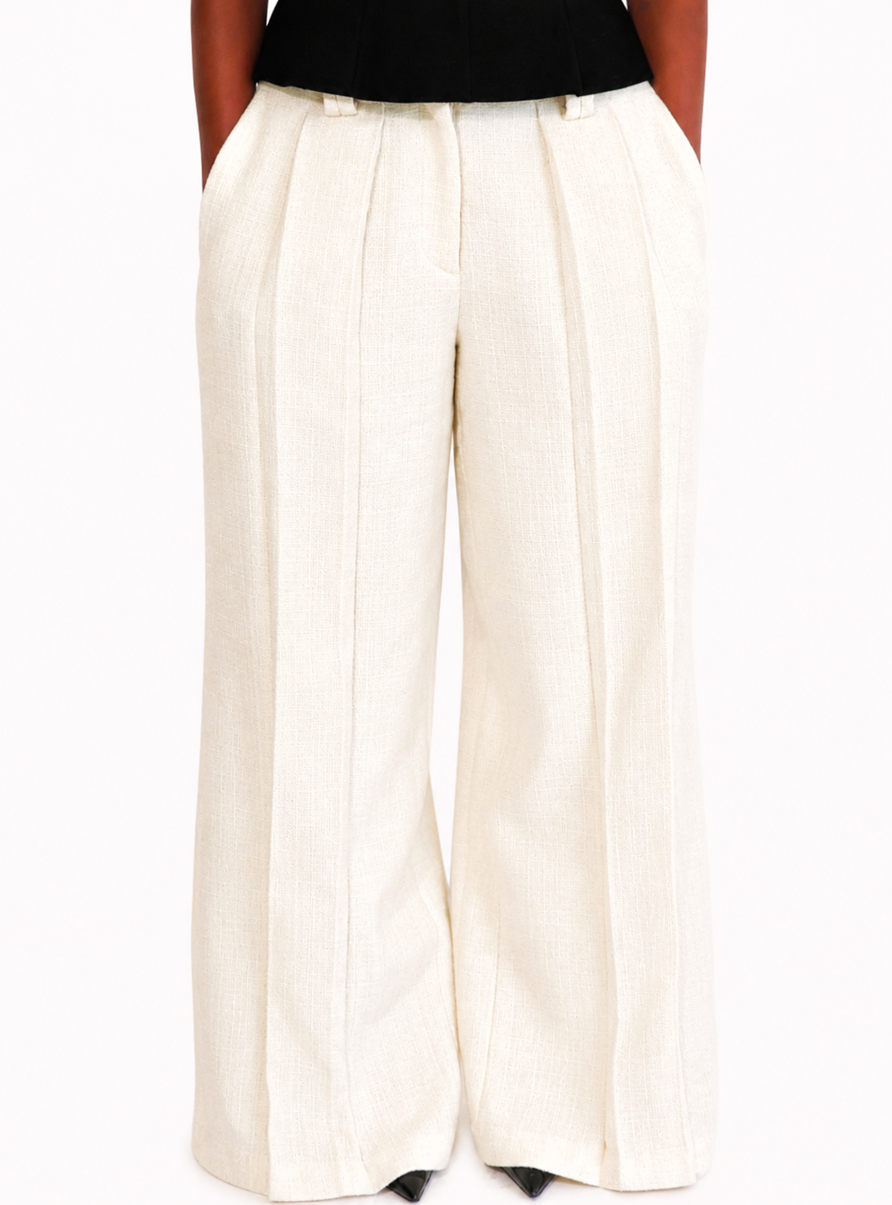 The Silk Wool Tweed Trouser (UNISEX)