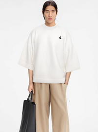 The White Knitted Merino-Wool & Cashmere