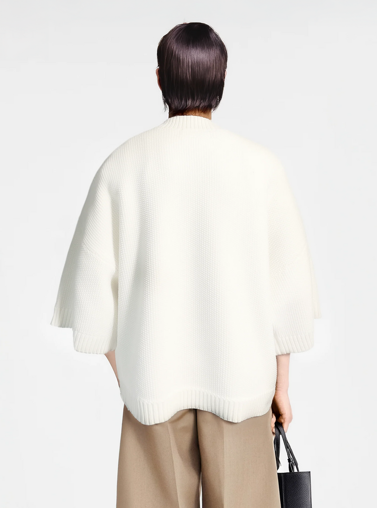 The White Knitted Merino-Wool & Cashmere