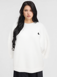 The White Knitted Merino-Wool & Cashmere