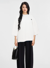 The White Knitted Merino-Wool & Cashmere